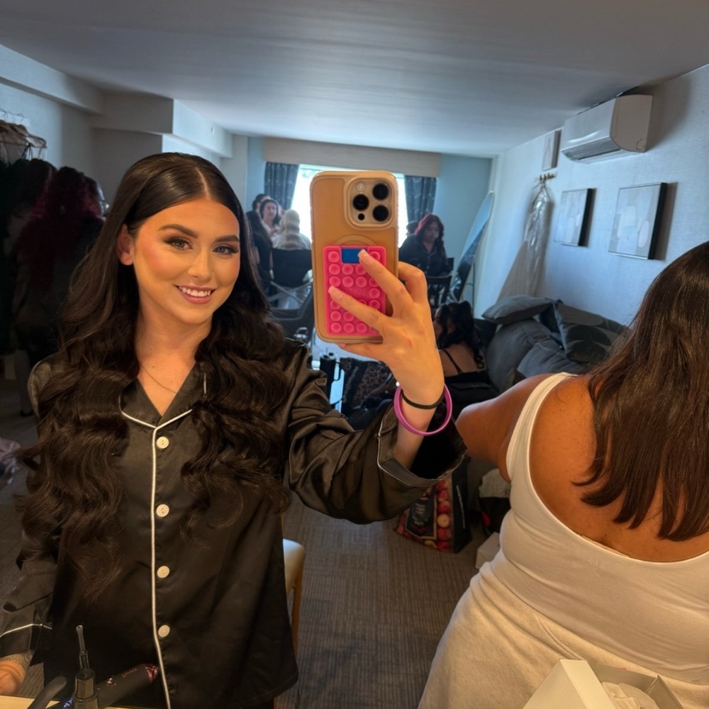 Black Satin Pajama Set